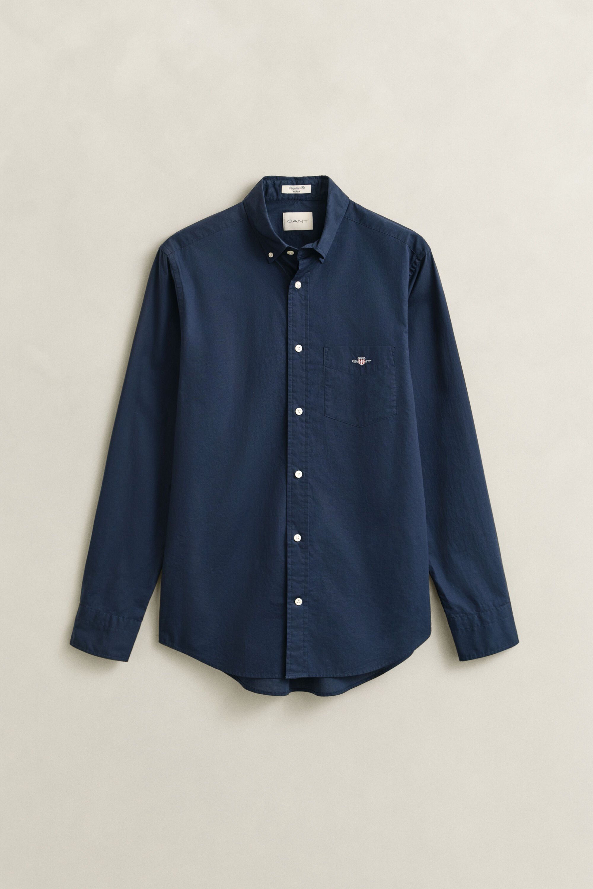 Regular fit klassisk poplin-skjorte