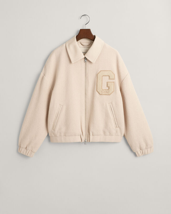 Tekstureret GANT Varsity Jacket