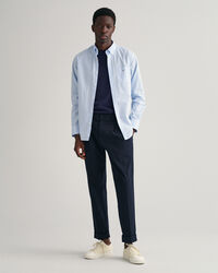 Regular fit gingham tætvævet skjorte