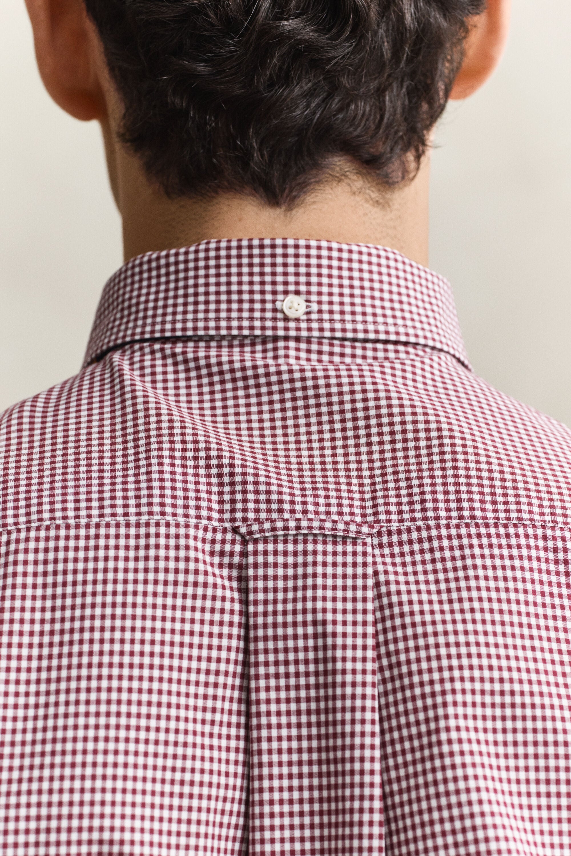 Gingham klassisk poplin-skjorte