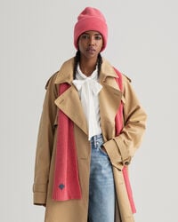 Ribstrikket halstørklæde