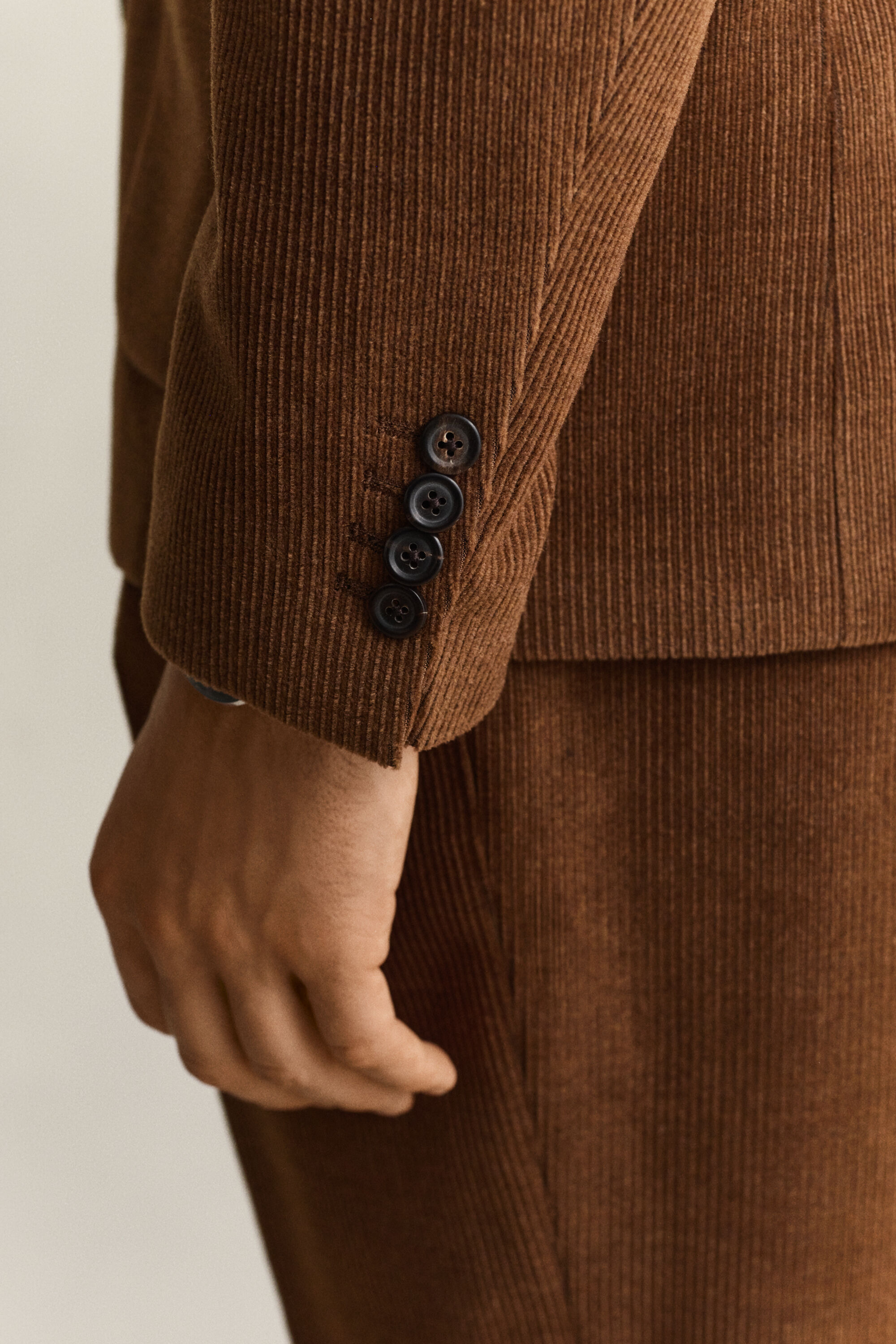 Gant x Yale blazer i jernbanefløjl af uld