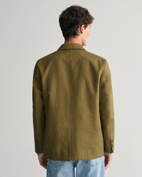 Regular fit blazer af bomuld