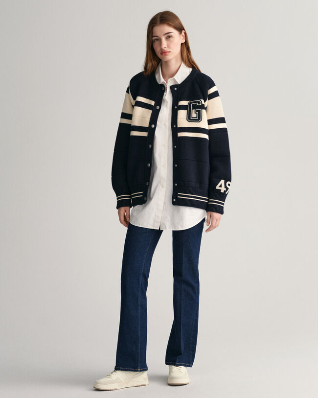 Strikket GANT Varsity cardigan