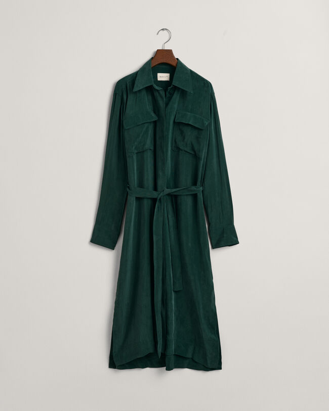 Relaxed fit utility-skjortekjole