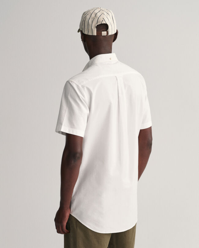 Regular fit Oxford-skjorte med korte &aelig;rmer