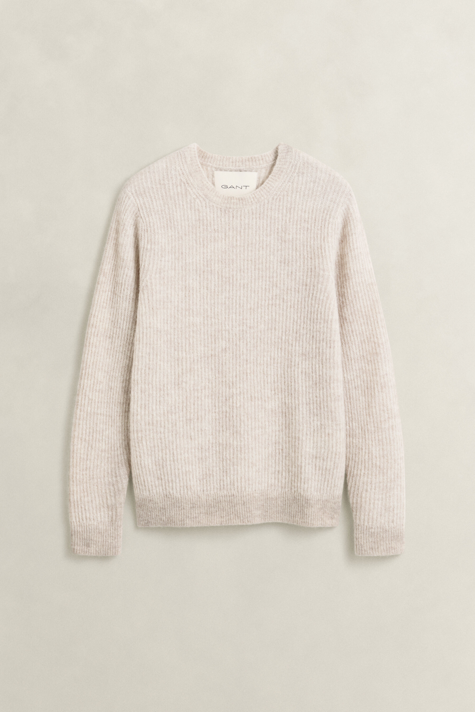 Sweater med crewneck i alpakauldblanding