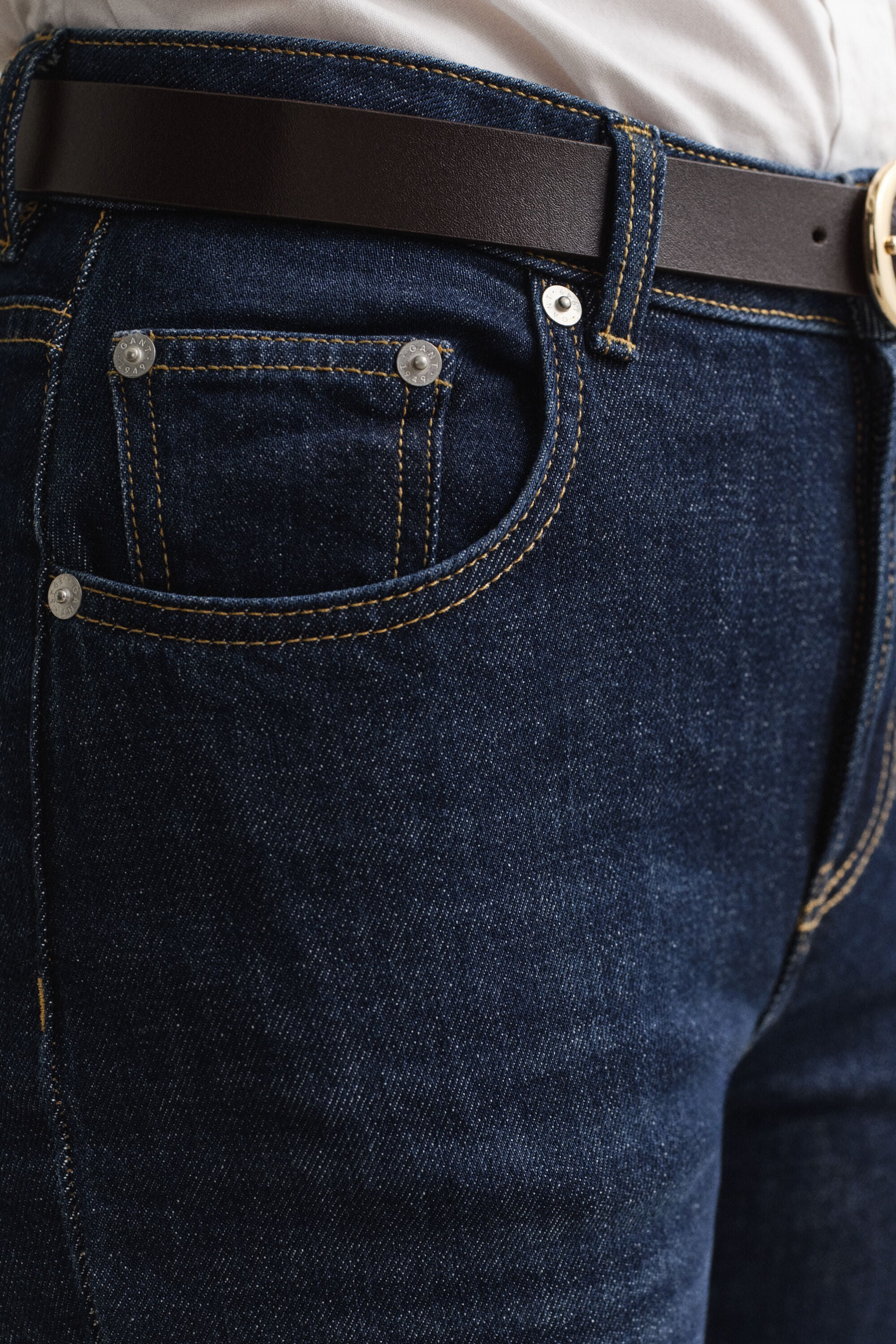 Jeans med lige ben og stræk
