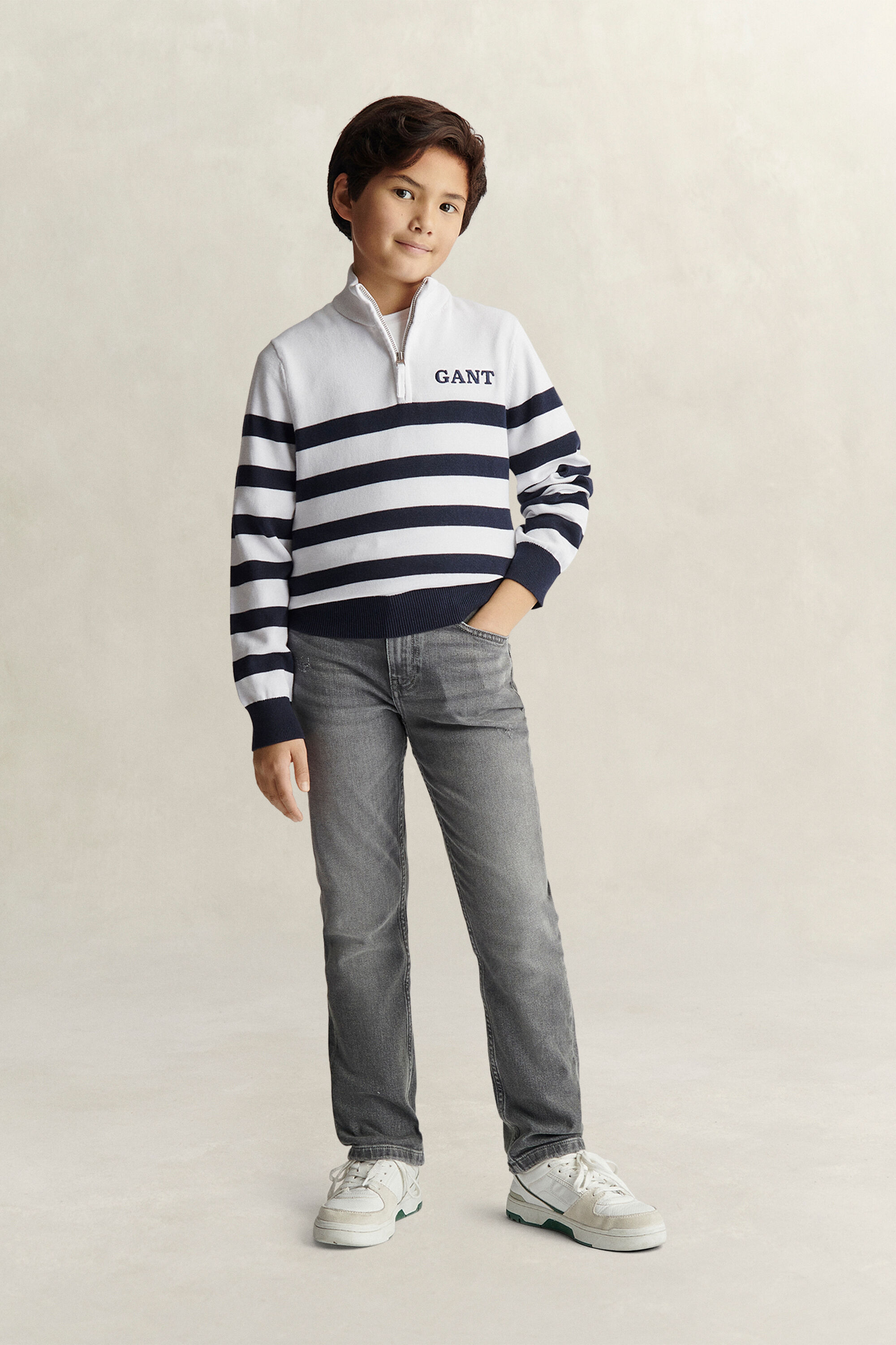 Teen Boys bretonstribet sweater