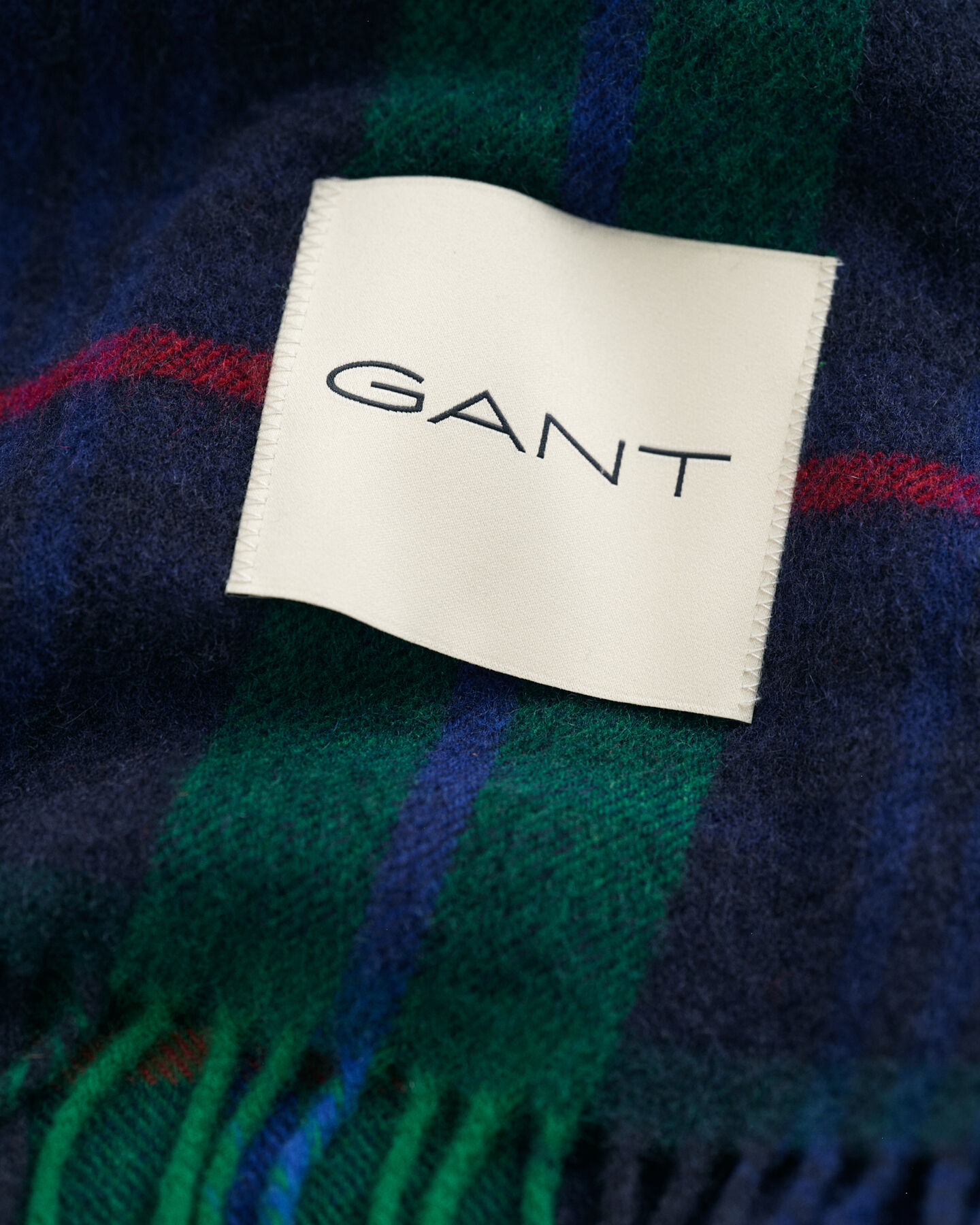 Ternet halstørklæde i kashmirblanding