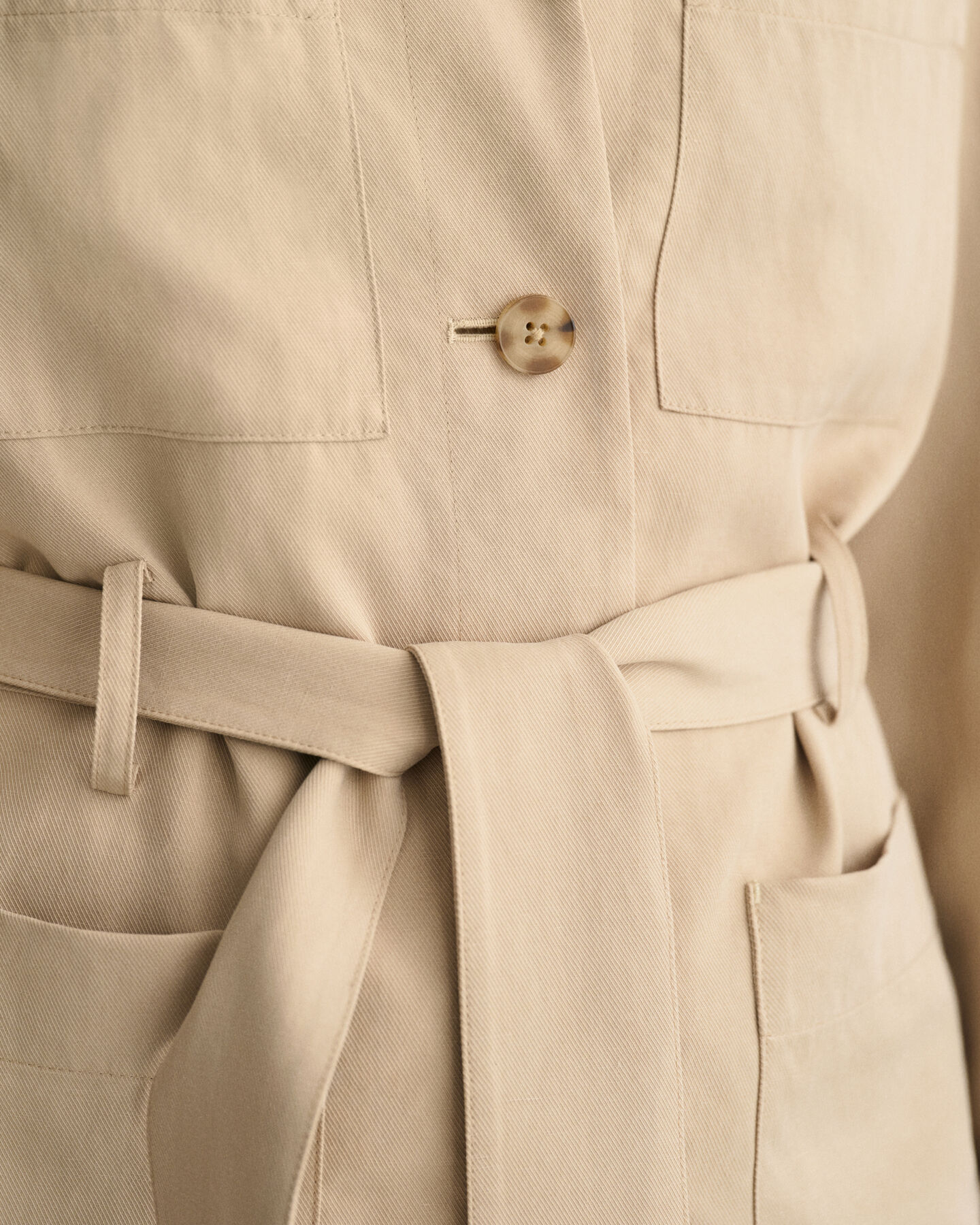 Regular fit blazerjakke med bælte