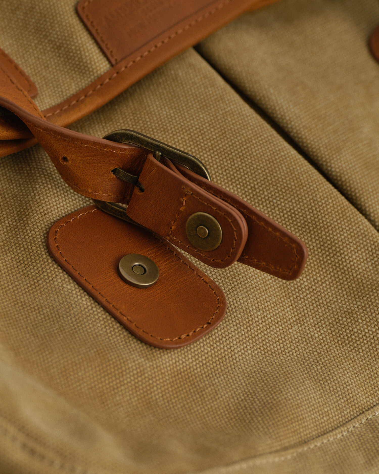 Fisketaske i vasket lærred