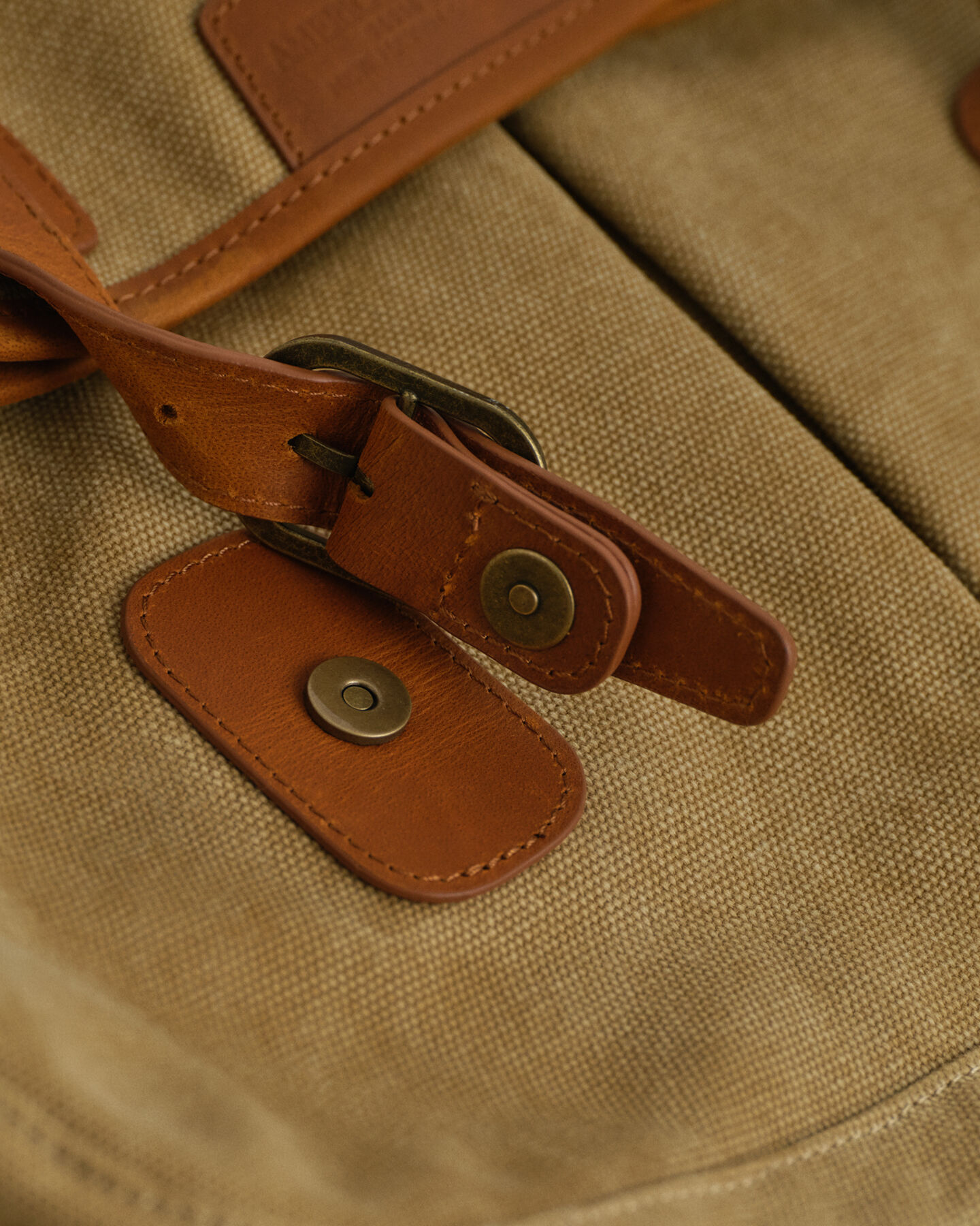 Fisketaske i vasket lærred