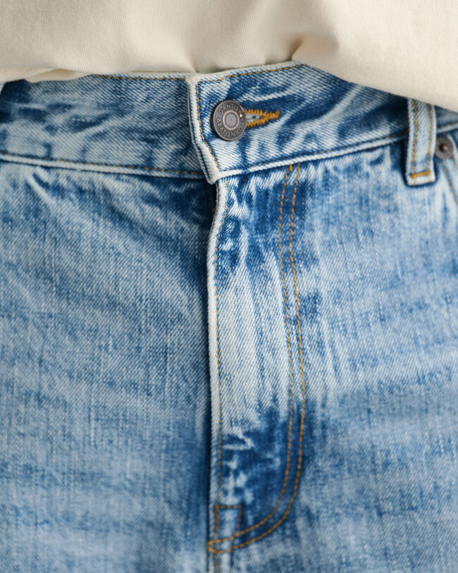 Loose fit jeans med brede ben