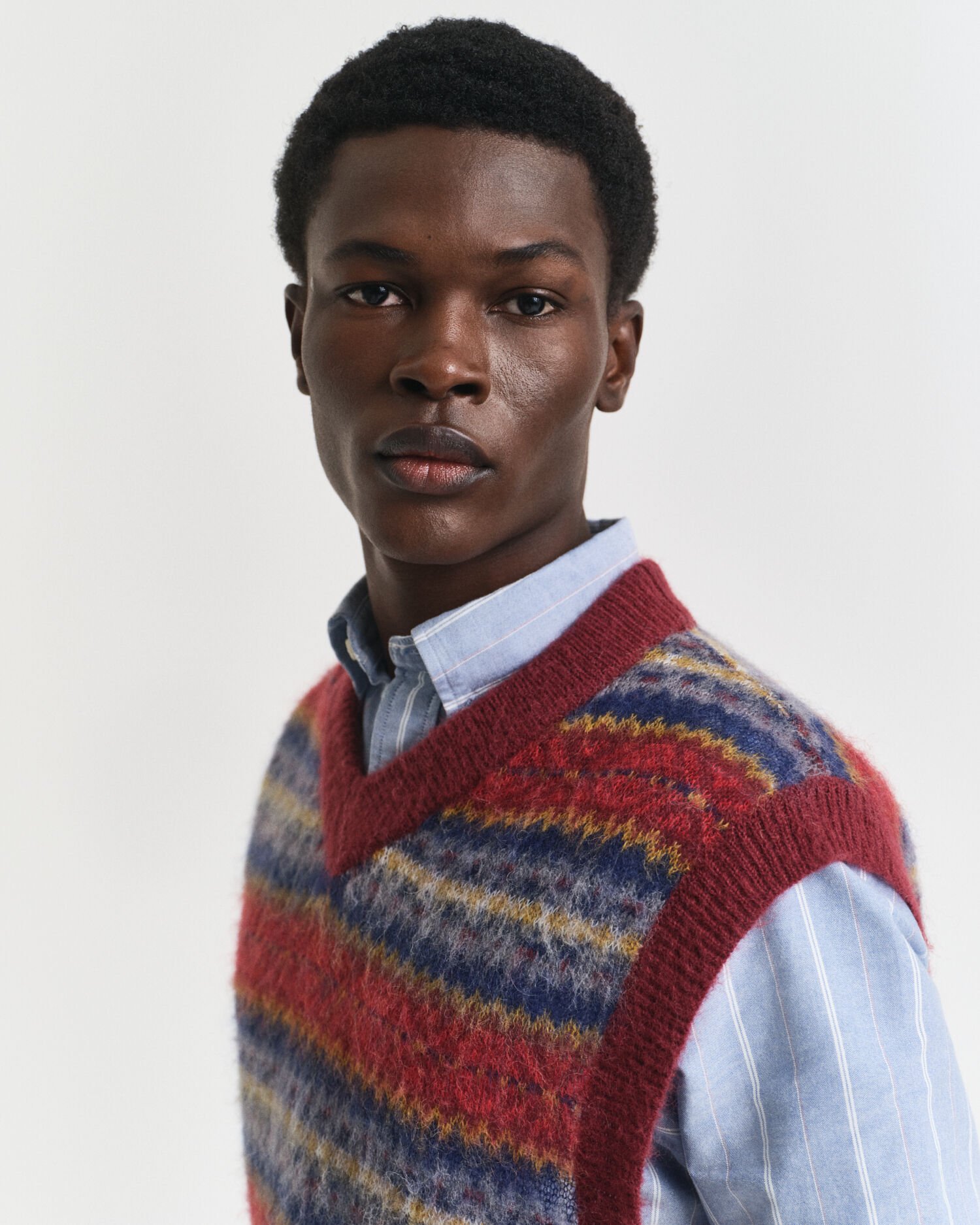 Børstet Fair Isle vest