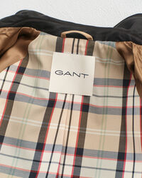 Bilfrakke med læderkrave