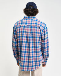 Relaxed fit ternet flannelskjorte