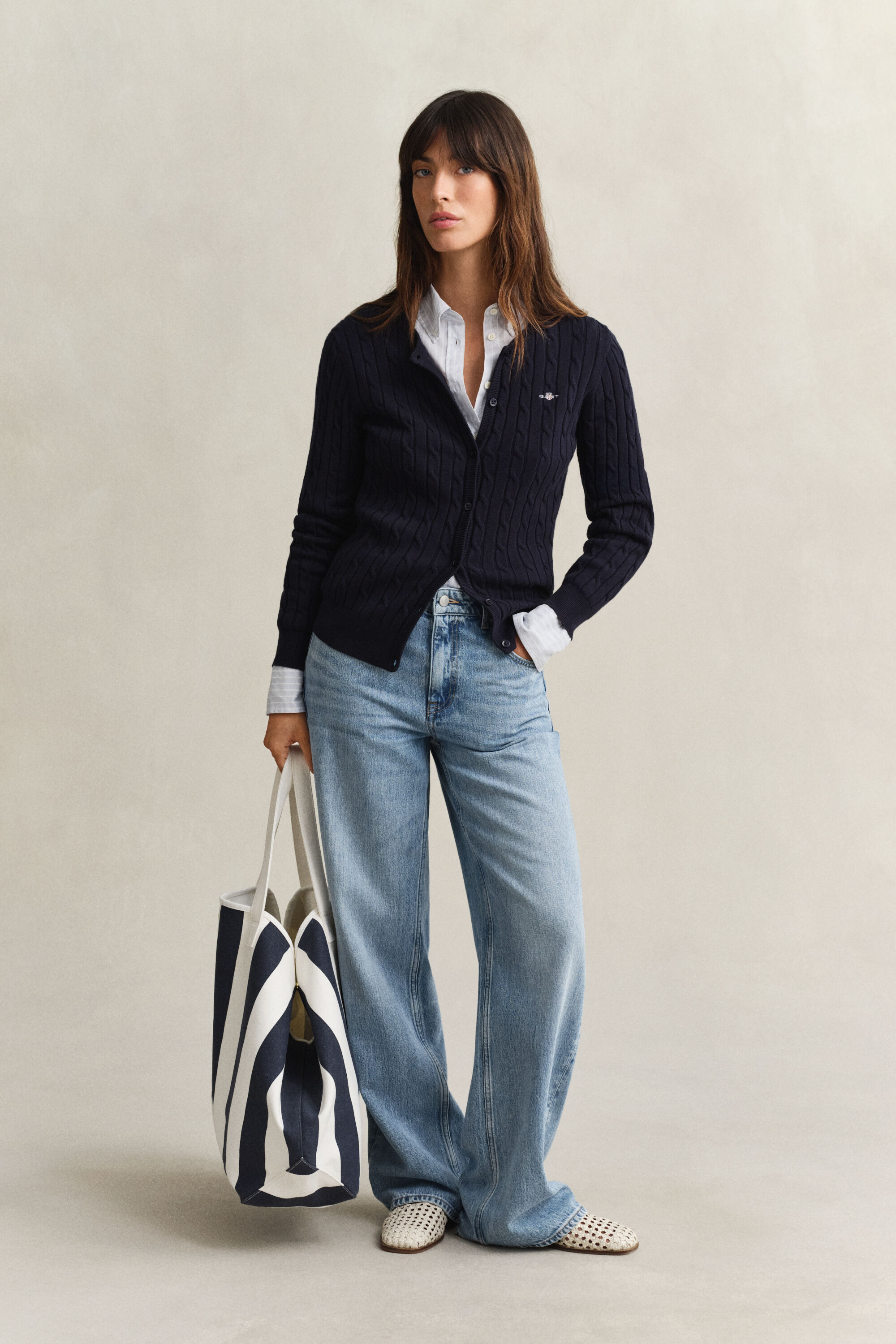 Kabelstrikket cardigan