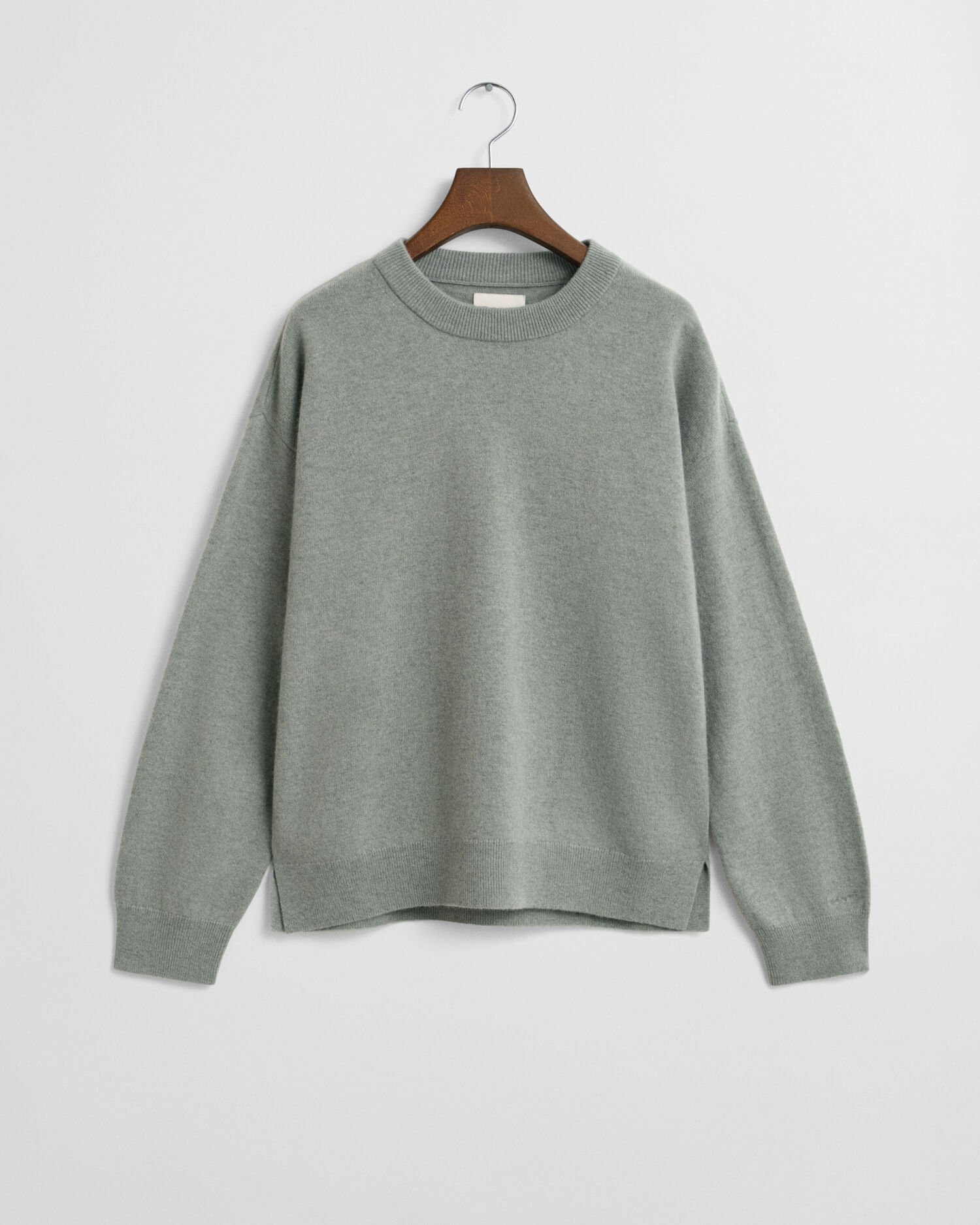 Crewneck sweater i ekstra fin lammeuld