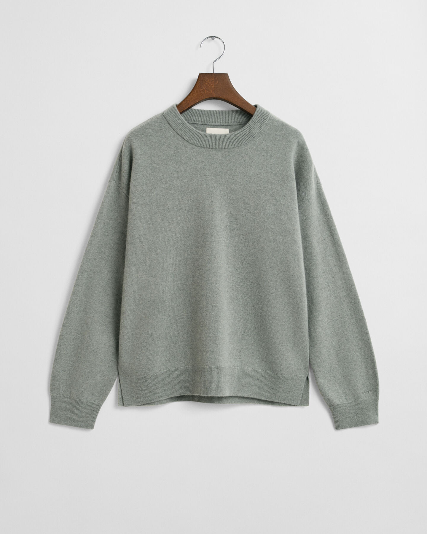 Crewneck sweater i ekstra fin lammeuld