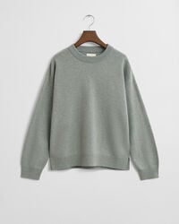Crewneck sweater i ekstra fin lammeuld