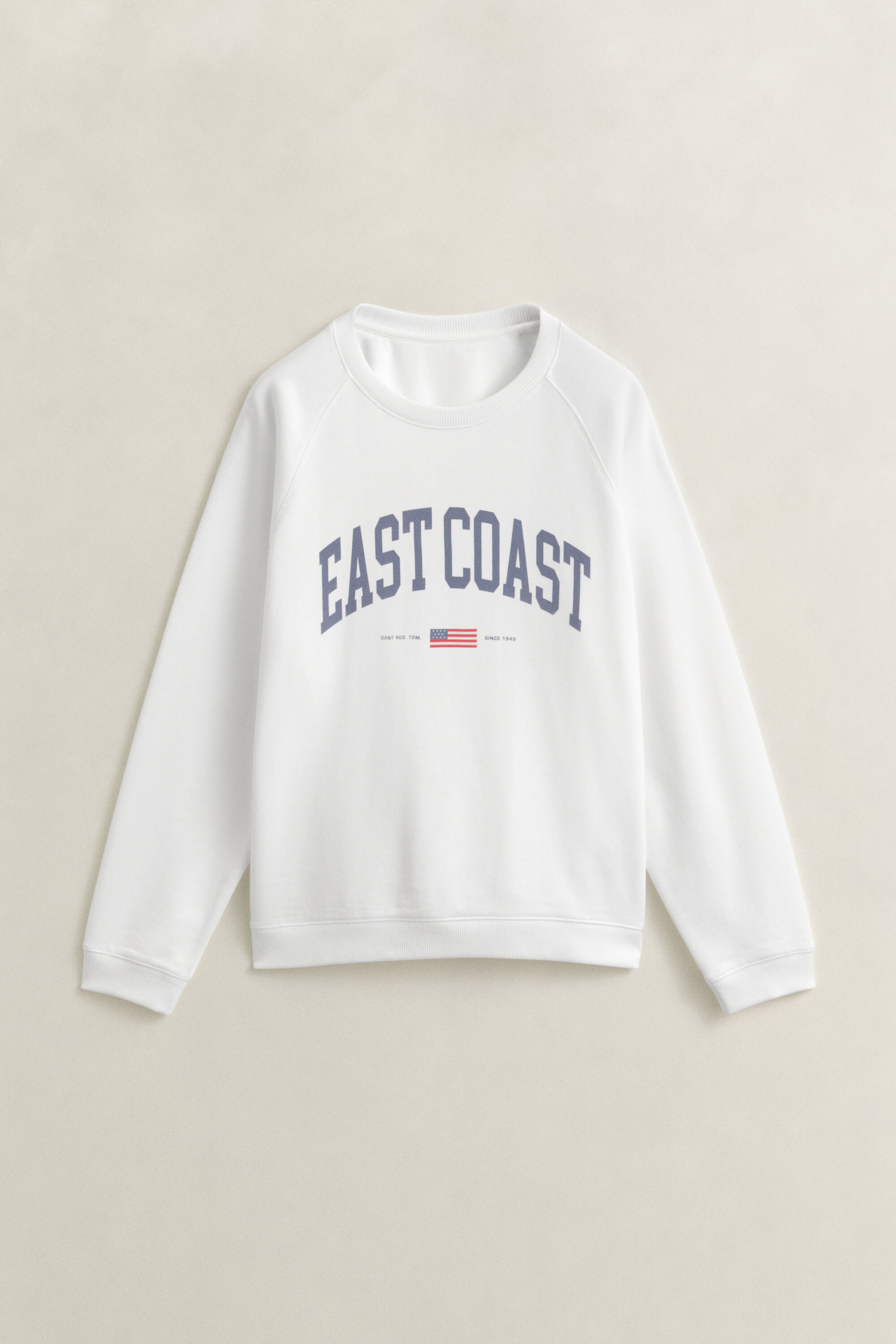Sweatshirt med crewneck og grafisk tryk