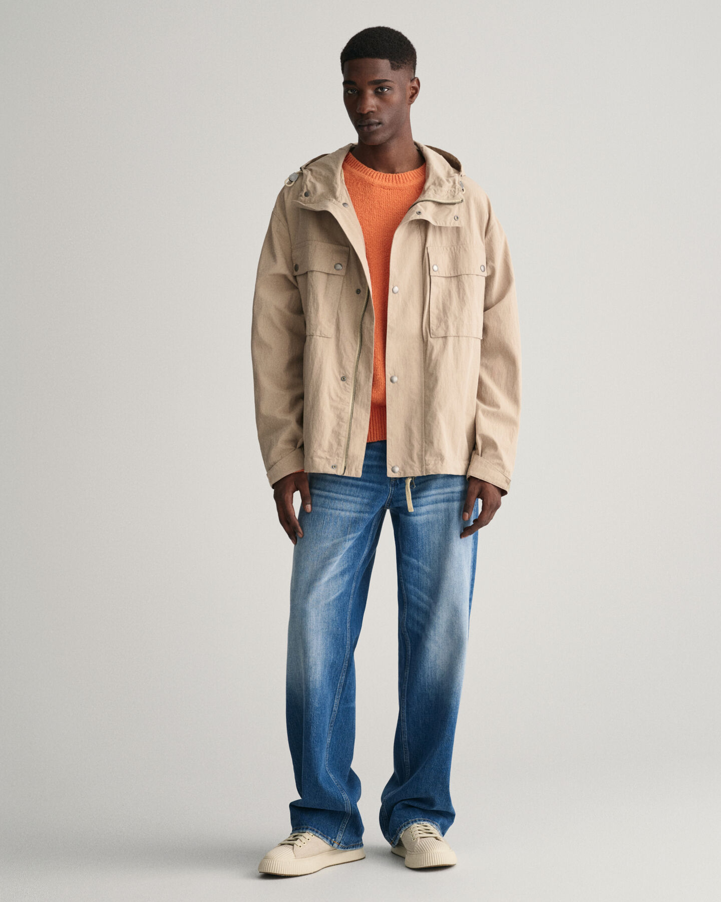 Windbreaker af bomuld