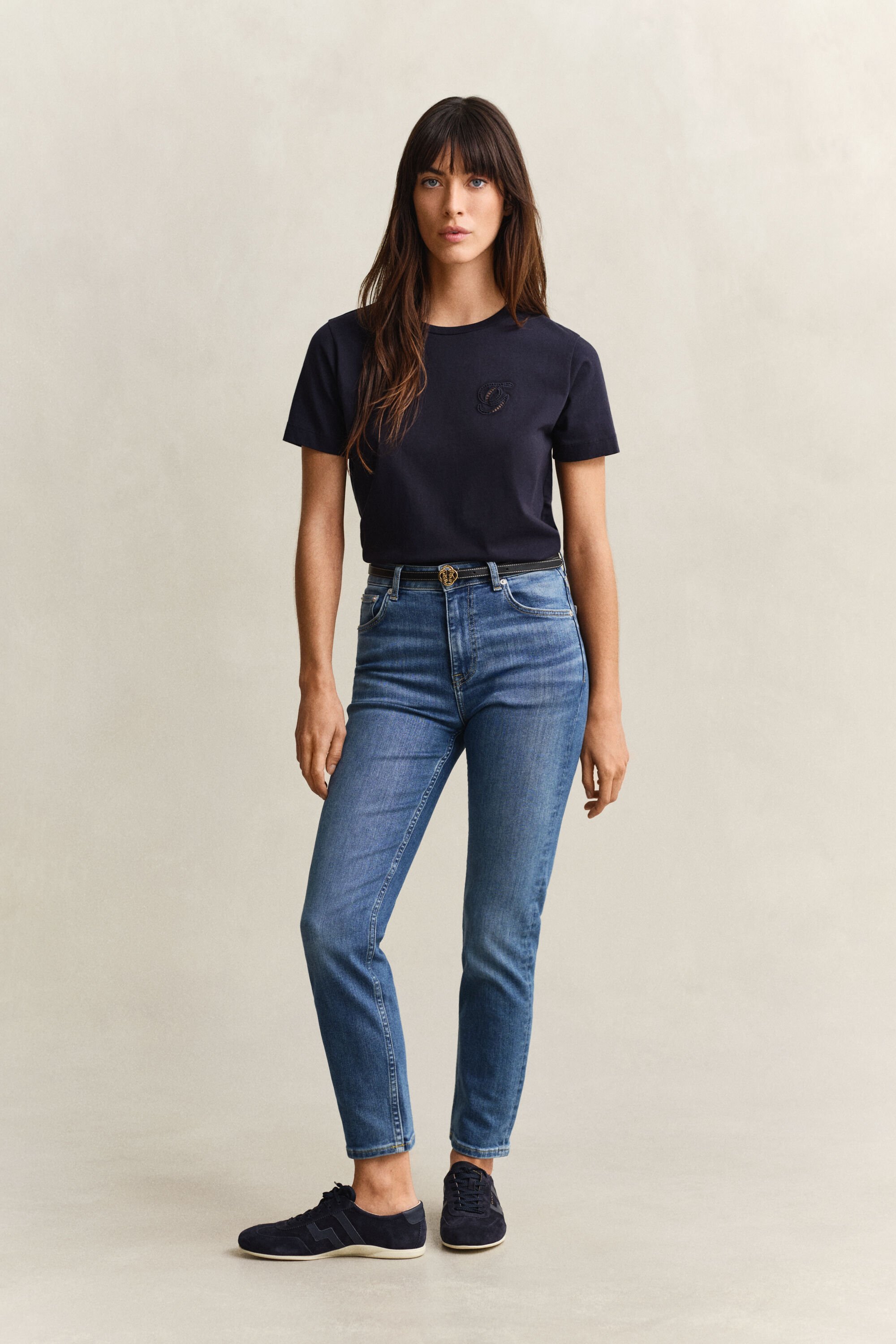 Slim korte jeans