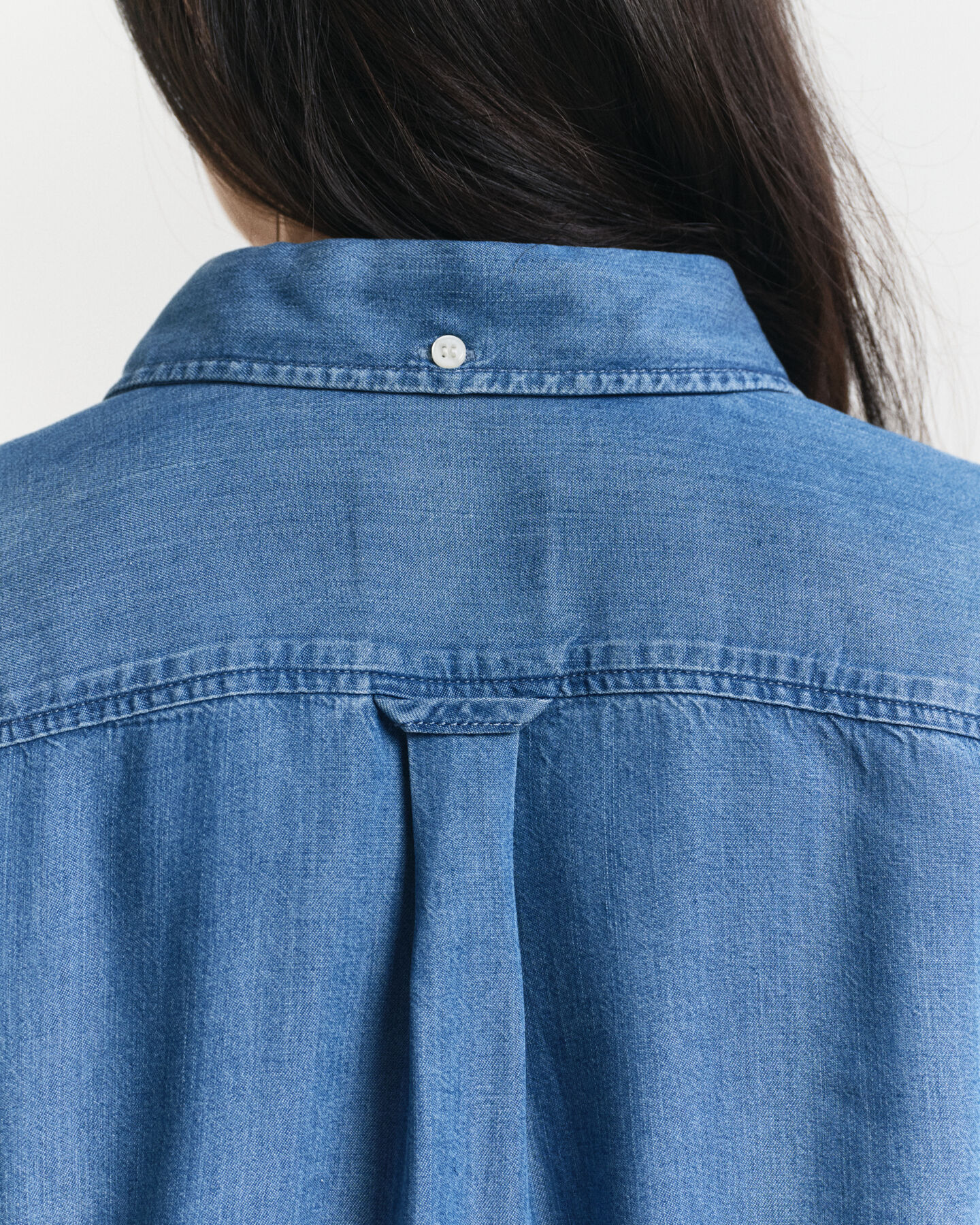 Relaxed fit indigo-skjorte