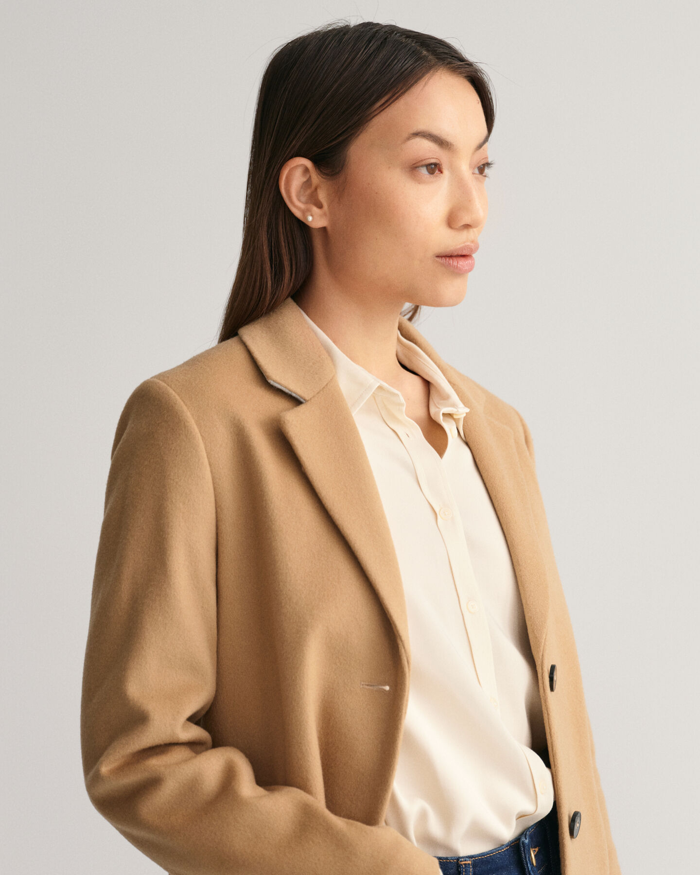 Skræddersyet frakke af uldblanding