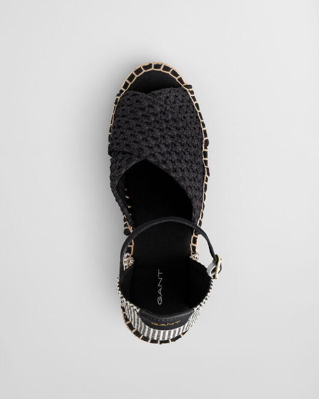 Luliza strikkede kile-espadriller