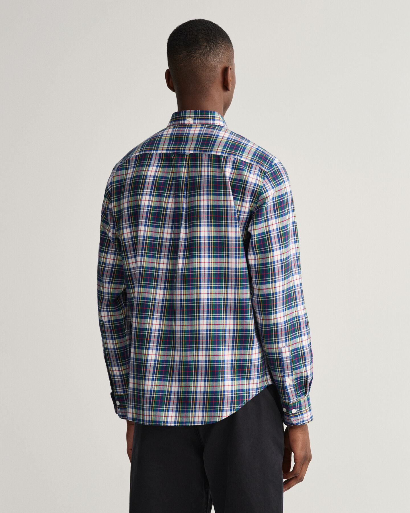 Regular fit skotskternet flannelskjorte