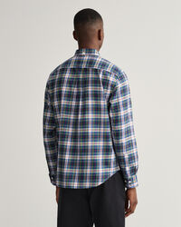 Regular fit skotskternet flannelskjorte
