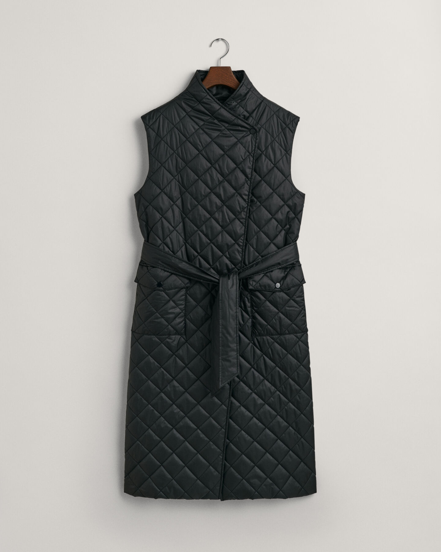 Lang quiltet vest