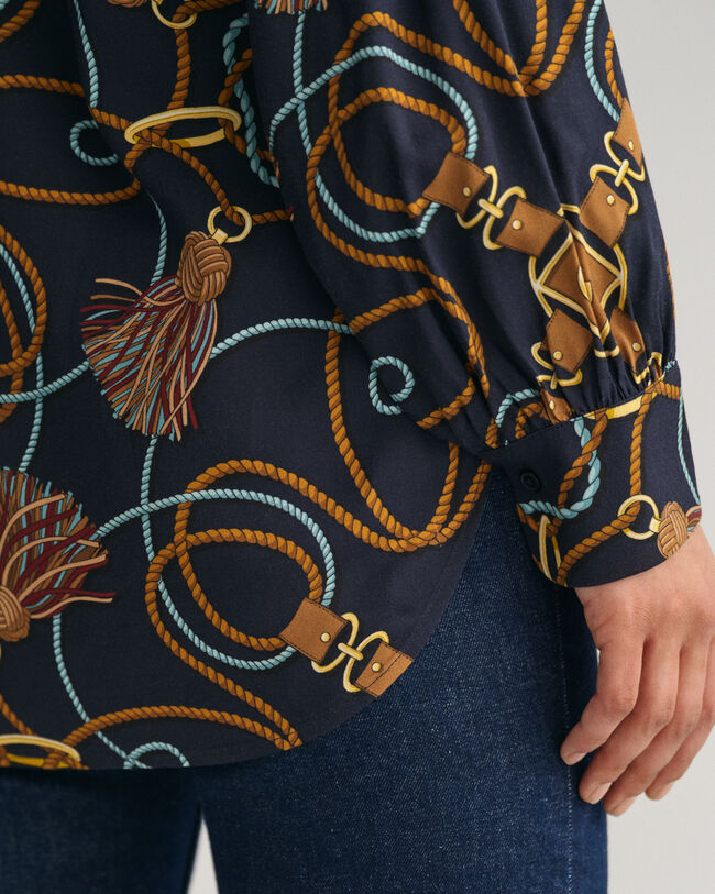 Rope Print bluse