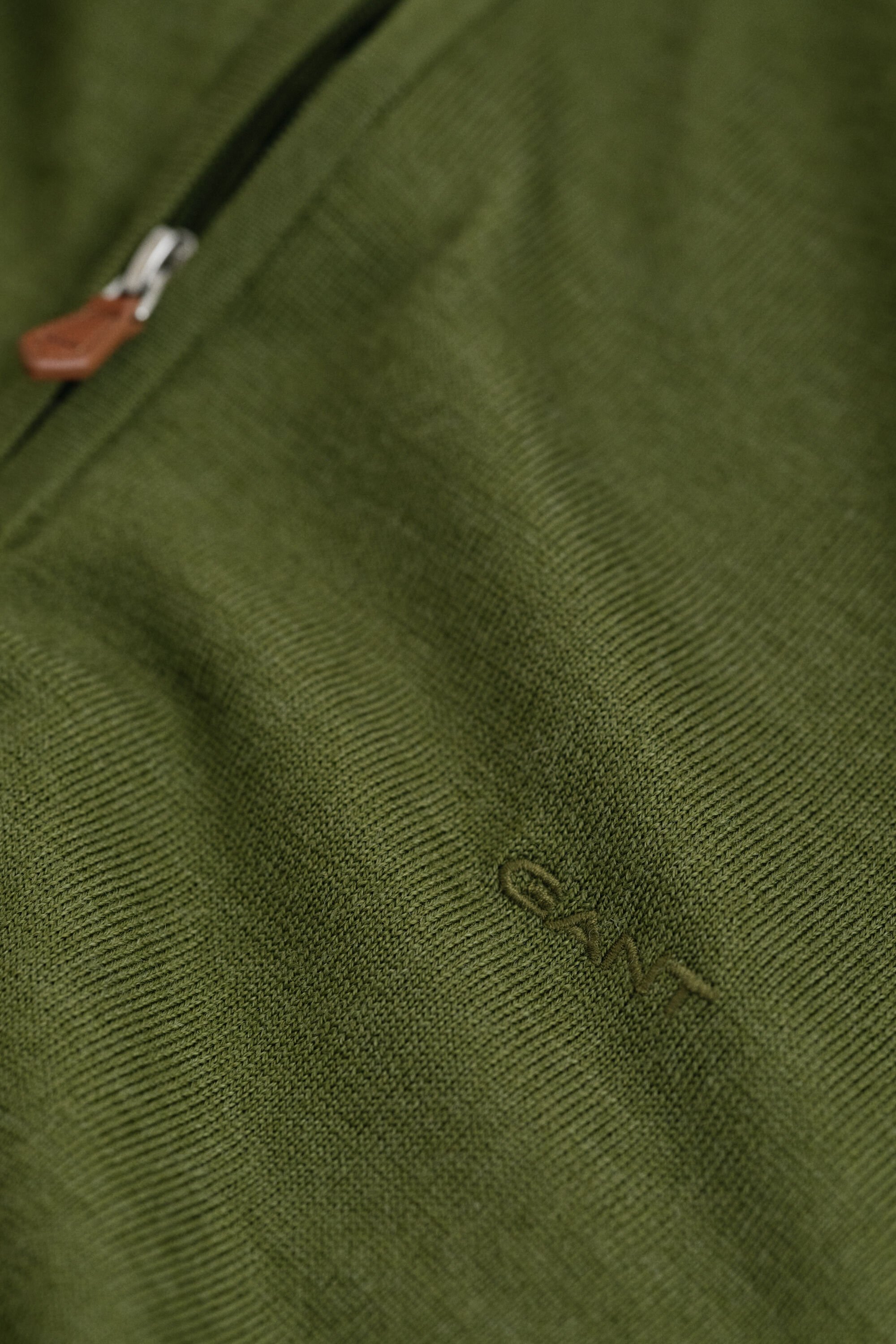 Sweater med halv lynlås i ekstra fin merinould