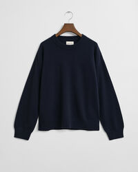 Crewneck sweater i ekstra fin lammeuld