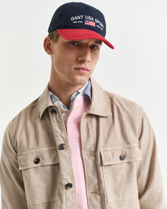 Regular fit overskjorte af bomuld og hør