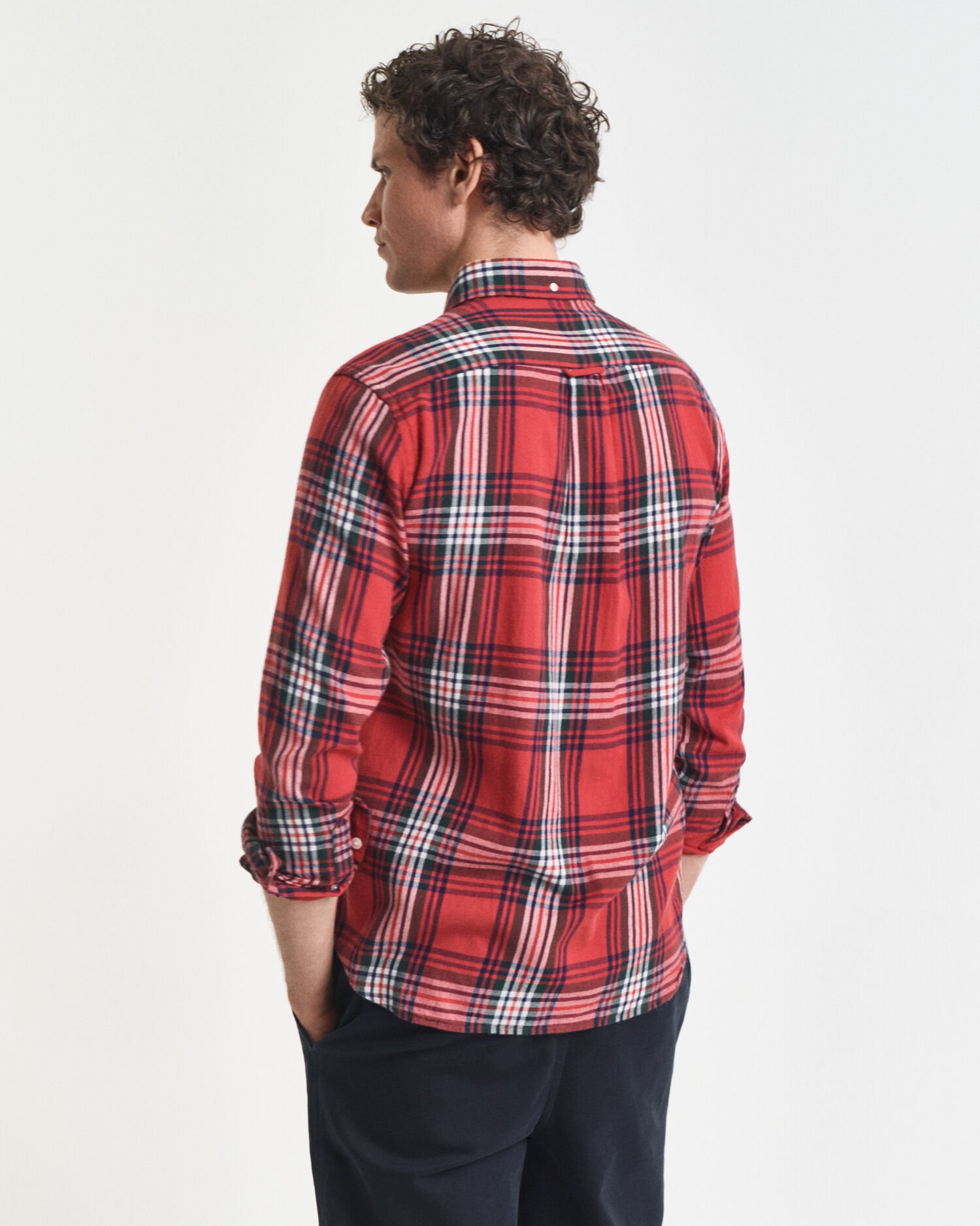 Regular fit Windblown flannelskjorte med tern