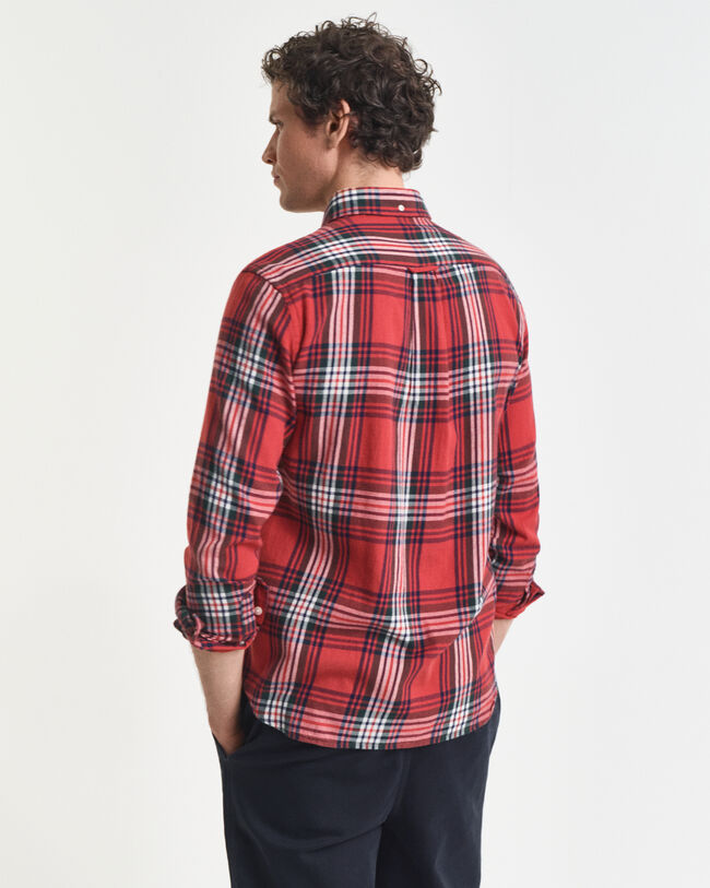 Regular fit Windblown flannelskjorte med tern