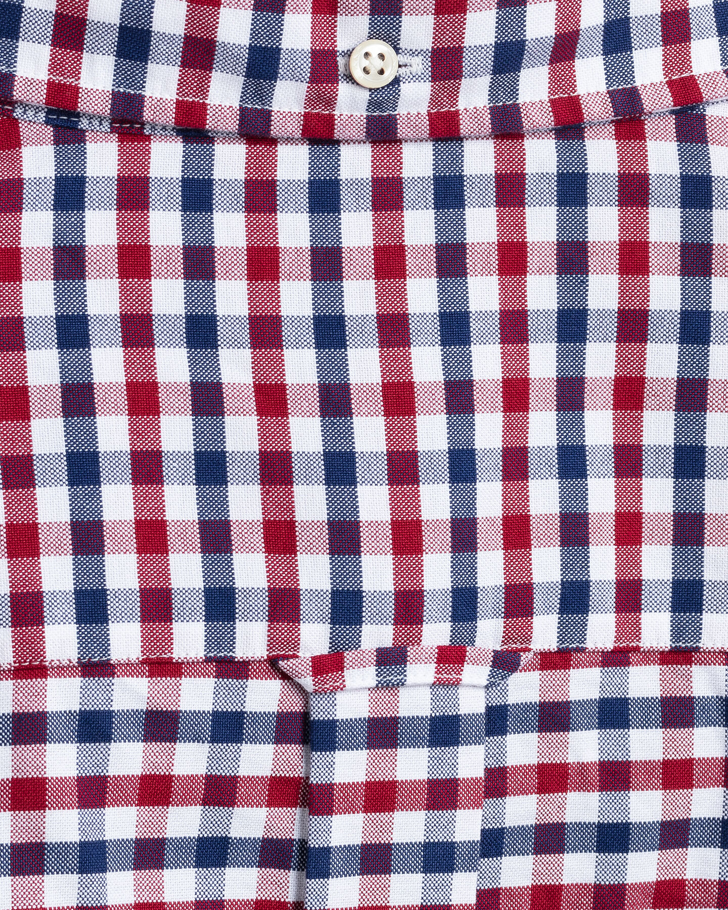 Regular fit 2-farvet gingham Oxford-skjorte