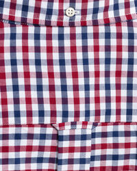 Regular fit 2-farvet gingham Oxford-skjorte