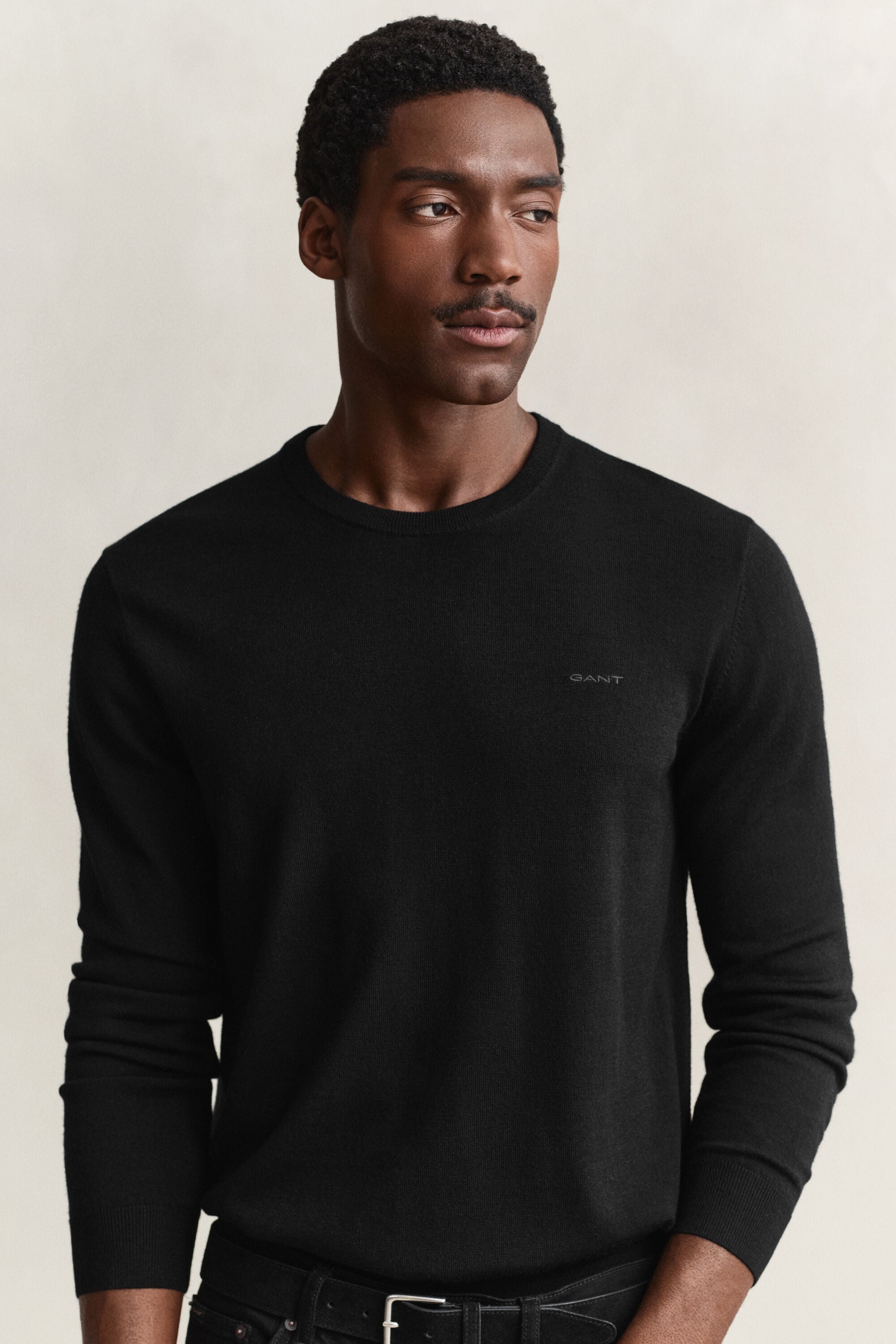Crewneck sweater i merinould