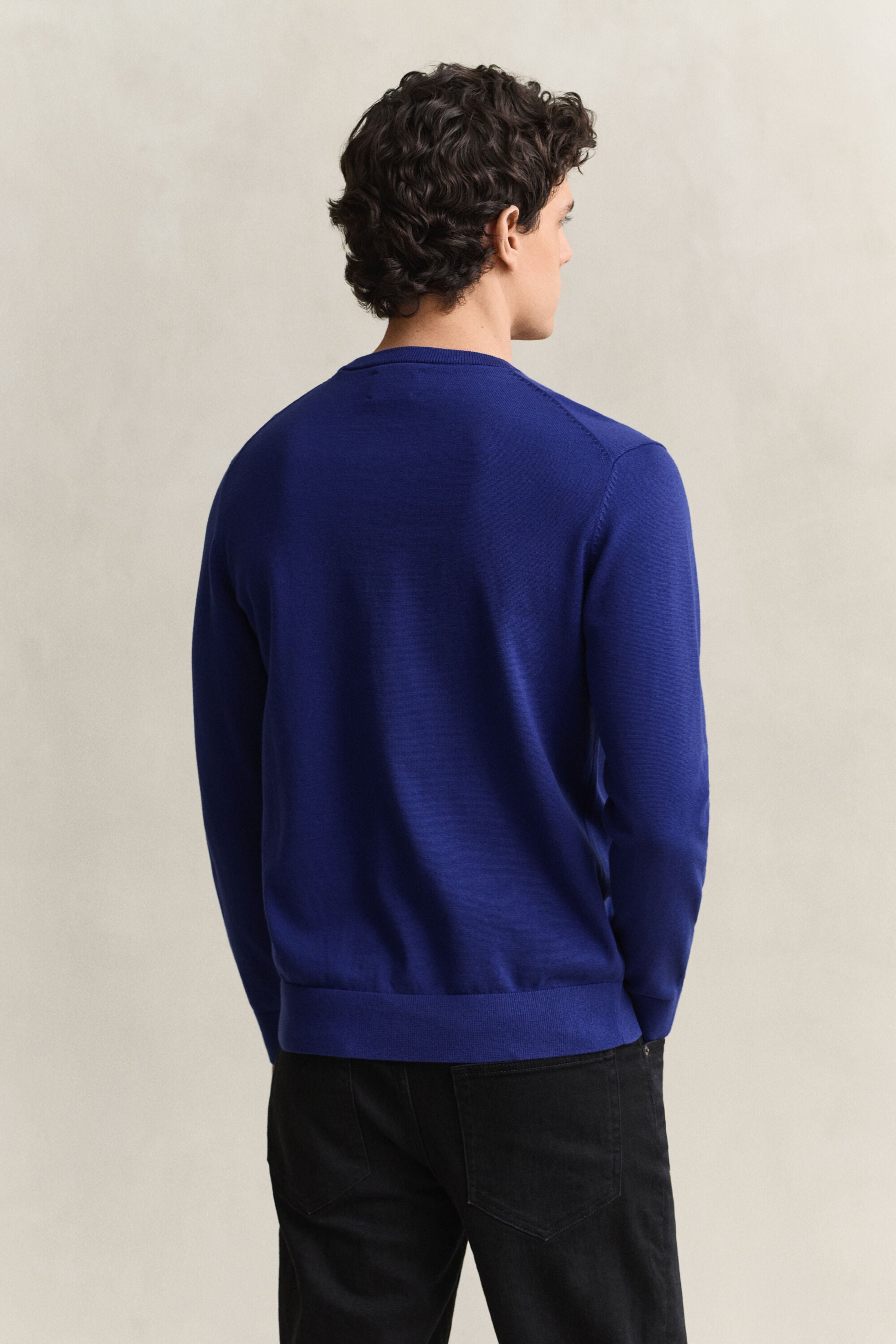 Klassiske crewneck sweater i bomuld