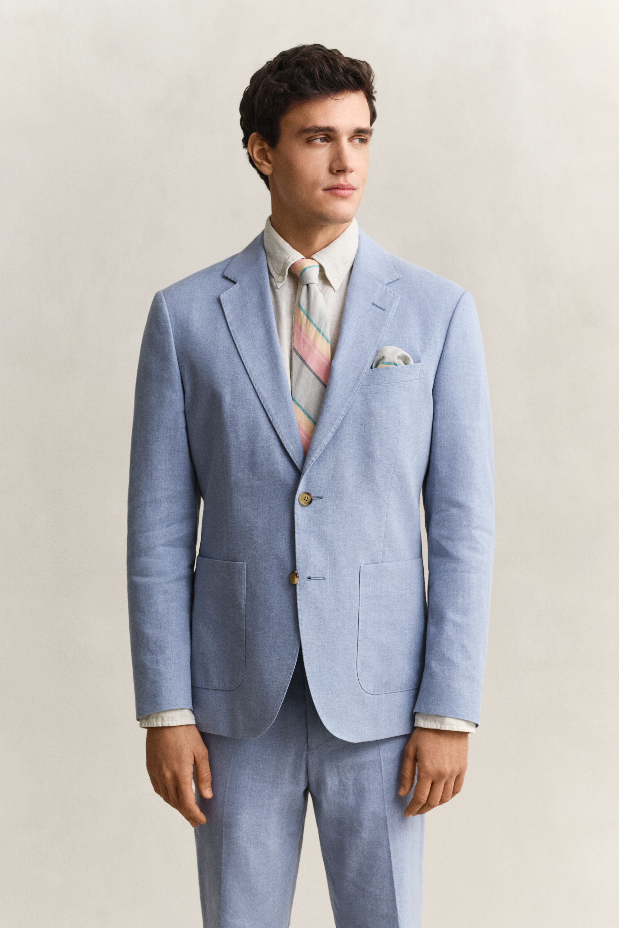 Jakkesæt-jakke i hørblanding