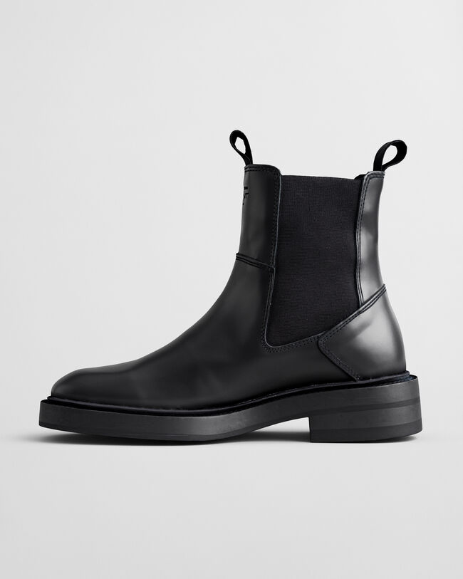 Fallwi mellemhøje læderstøvler