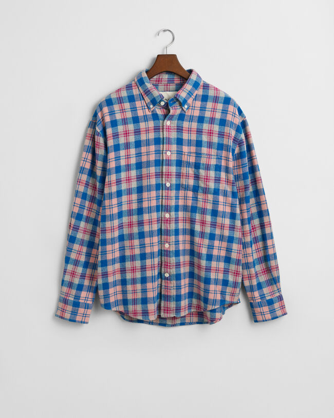 Relaxed fit ternet flannelskjorte