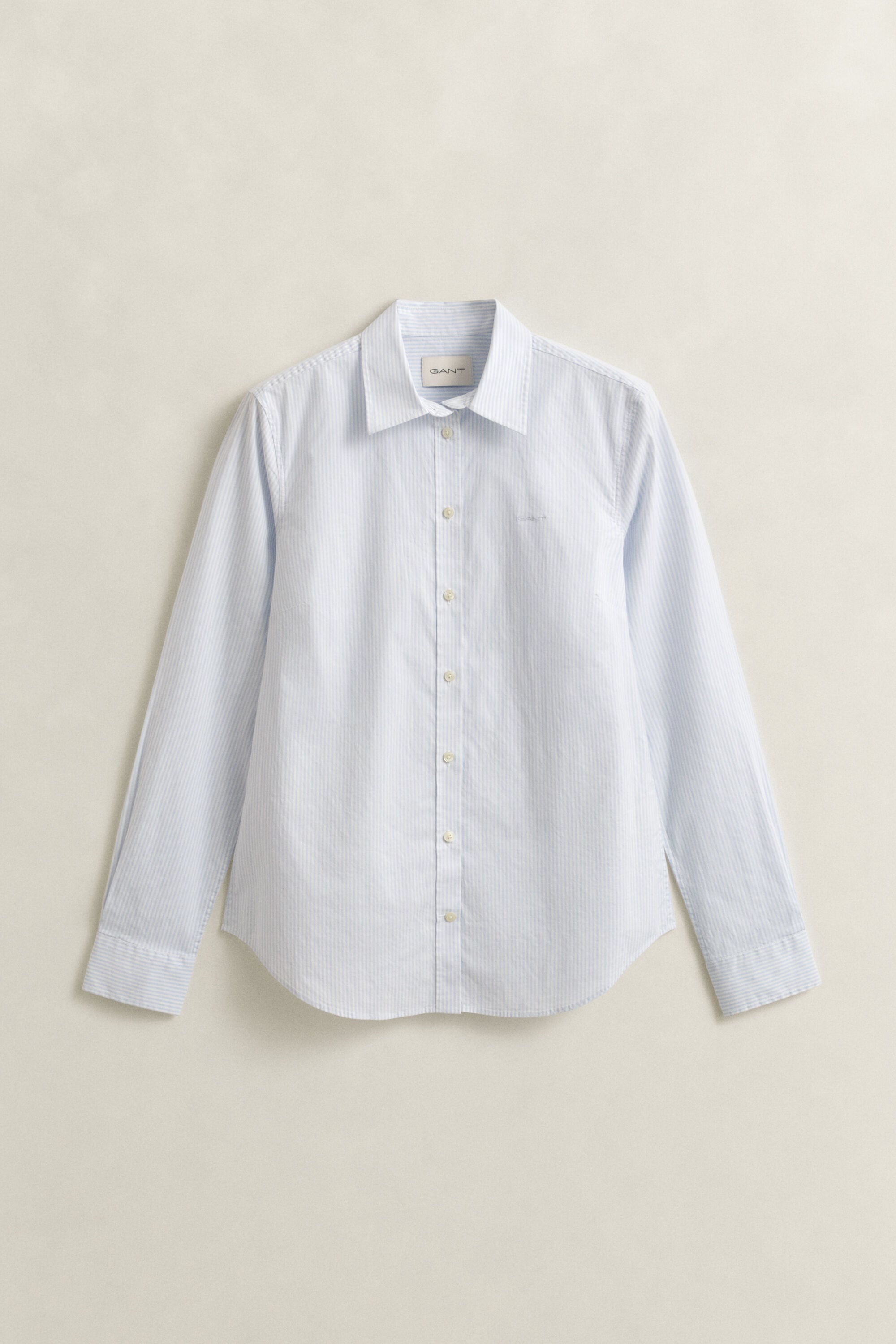 Stribet poplin-skjorte