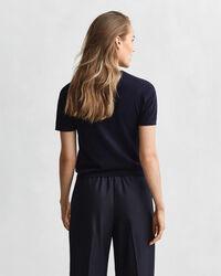 Let kortærmet sweater med crewneck