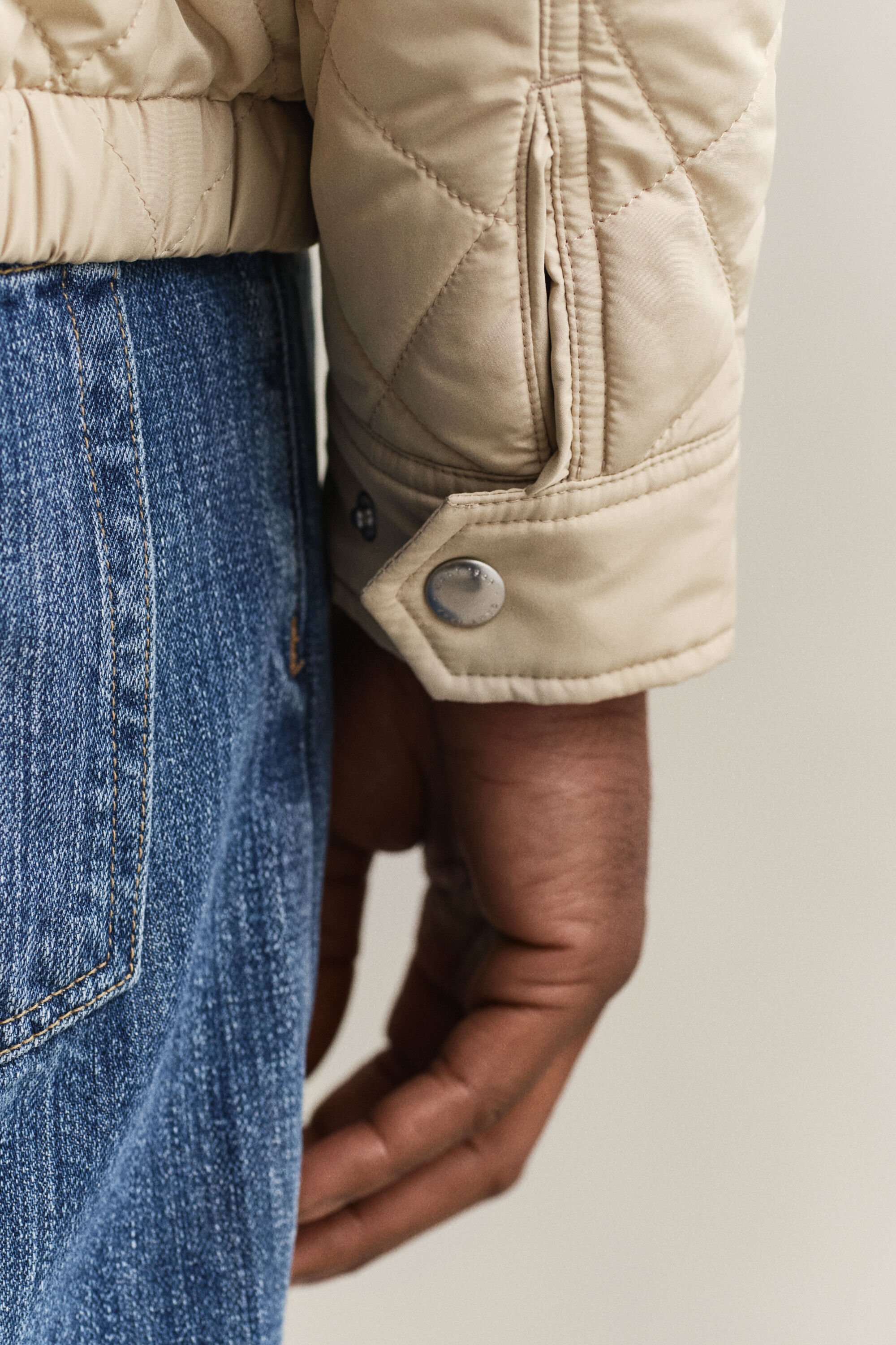 Quiltet Windcheater jakke